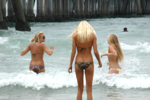 Californien - piger ved stranden