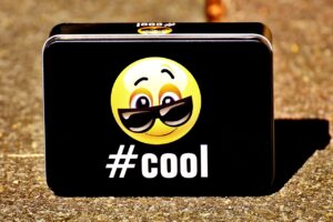 smiley, cool, can, storage, decorative, vessel, practical, container, tin can, storage jars, store, metal box, cookie jar